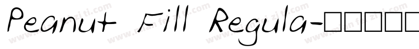 Peanut Fill Regula字体转换